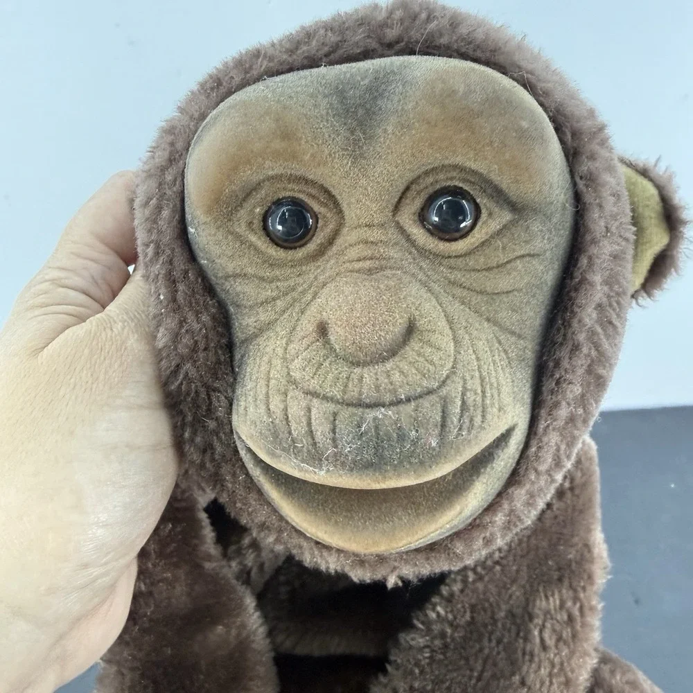 Vintage 1992 Hosung Monkey Chimp Hand Puppet Plush 13